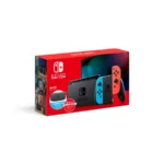 Consola Nintendo Switch V2 Neon Bundle / Case Neon Blue + OnLine Membership