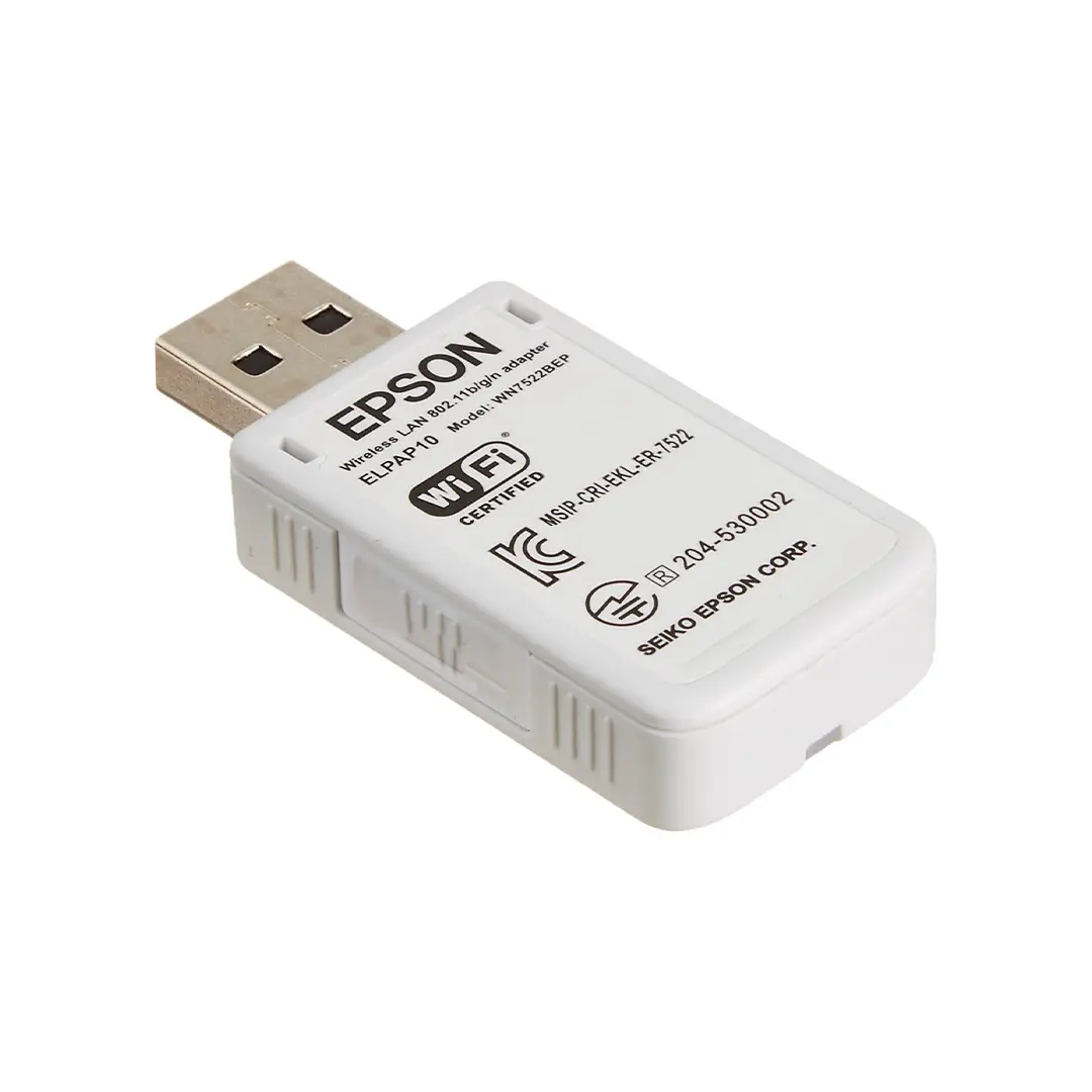 b6c5a2_59fd282f2dd0483f80348c909b6c5a79mv2.png Módulo Wifi para Video Beam Epson Wireless LAN Adapter ELPAP10 / USB-A - Imagen 1
