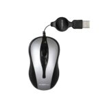 Argom Tech Optical Mouse Retractable USB (ARG-MS-0008GR), Gray