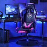 AutoFull AF075RPSA-CB Racing Gaming Chair Black Pink. -3