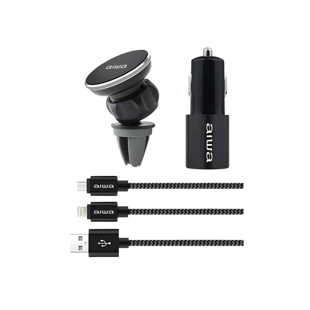 Aiwa Set De Carga Inteligente Para Carros AWX10 Set De Carga Inteligente Para Carros Aiwa