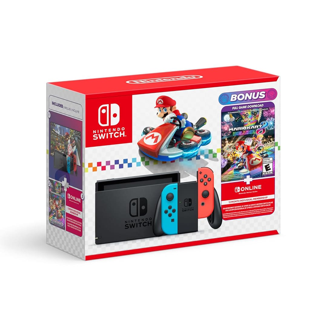 Consola Nintendo Switch - Mario Kart 8 Delux + Online Consola Nintendo Switch - Mario Kart 8 Delux + Online