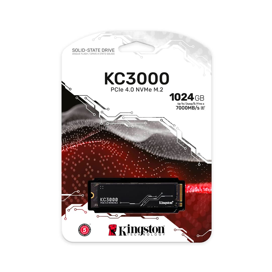 Disco Sólido Kingston KC3000 - PCIe 4.0 / M.2 / 1TB Disco Sólido Kingston KC3000 - PCIe 4.0 / M.2 / 1TB
