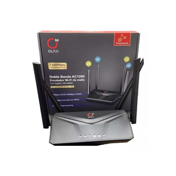 Router Olax ScorpioX60 - Dual Band AC1200 /Wi-Fi / MU-MIMO