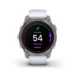 Garmin Epix Pro (Gen 2) Sapphire Edition 47mm (010-02803-20) Titanium with Whitestone Band. -2