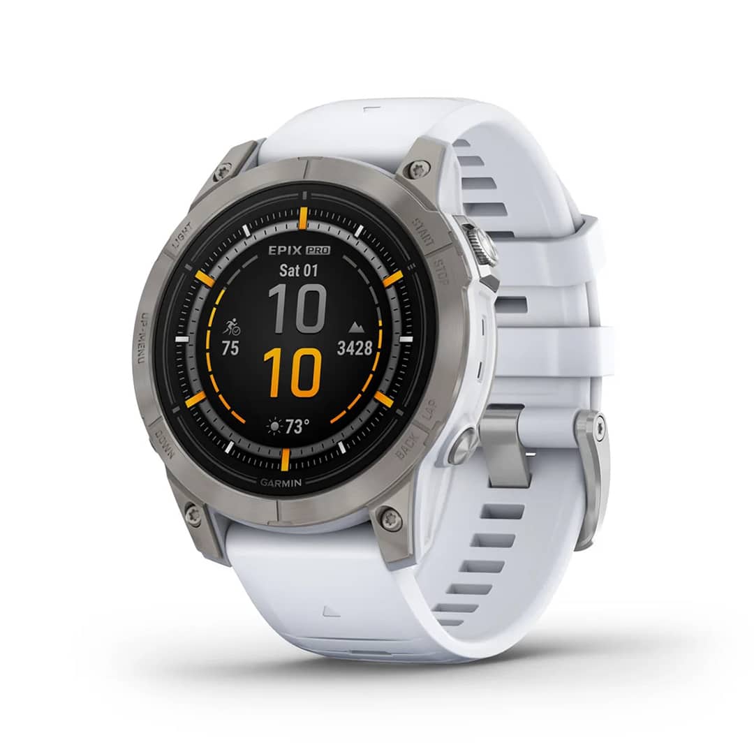 Garmin Epix Pro (Gen 2) Sapphire Edition 47mm (010-02803-20) Titanium with Whitestone Band Garmin Epix Pro (Gen 2) Sapphire Edition 47mm (010-02803-20) Titanium with Whitestone Band