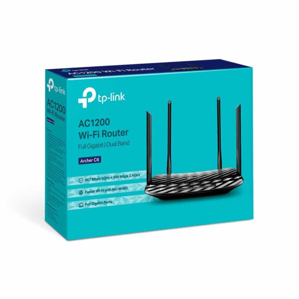 Router TP-Link Archer C6 - MU-MIMO / Banda Dual AC1200