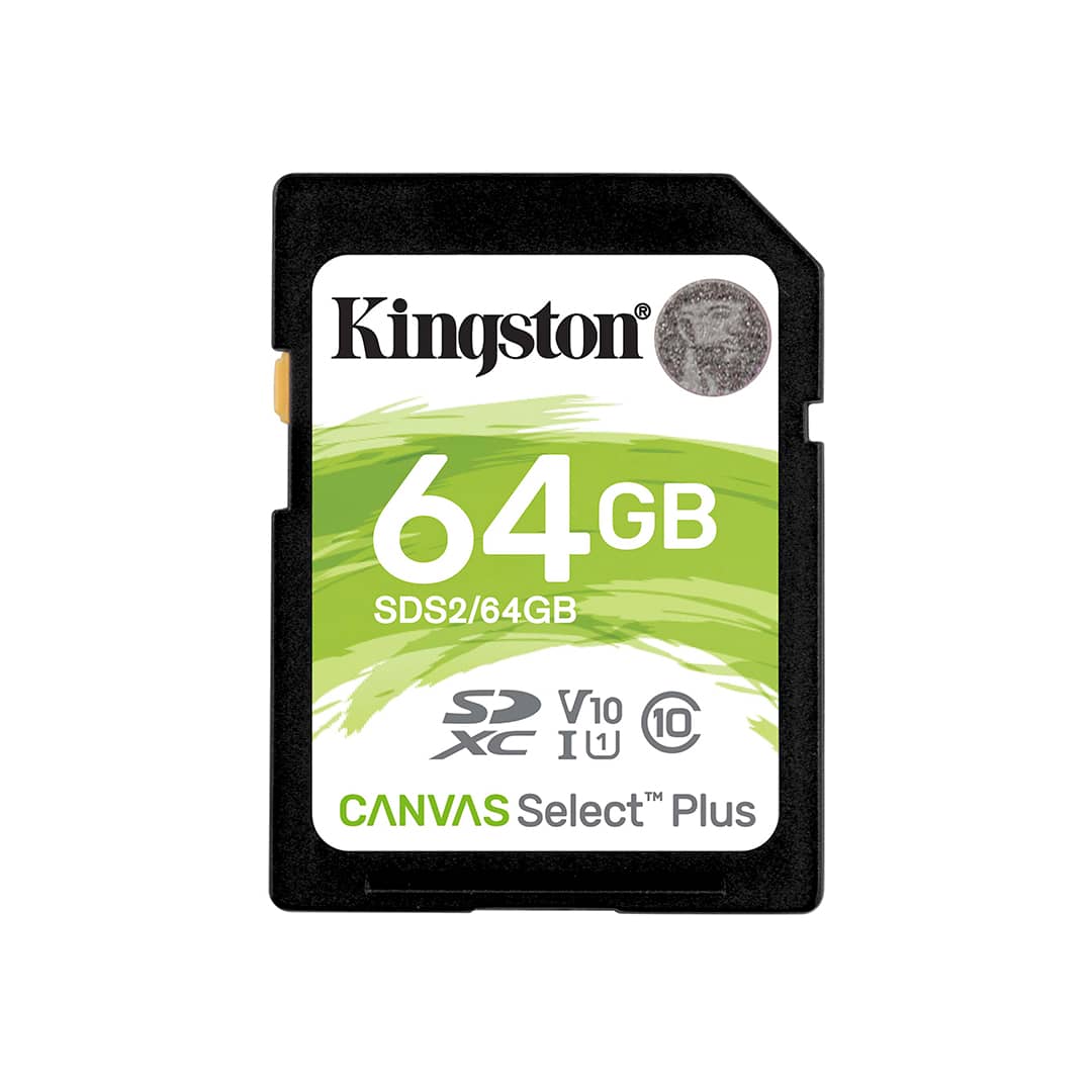 Kingston Canvas Select Plus SDHC UHS-I 64GB (SDS2 64GB) -2 Tarjeta Kingston SDHC UHS-I Canvas Select Plus - 64GB