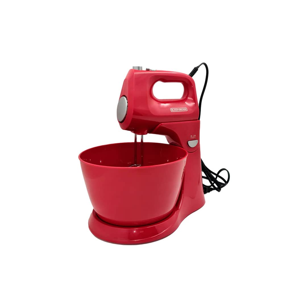 Black+Decker. Pedestal 2 en 1 5Velocidades MX9125-ORDLA Rojo Batidora Pedestal Black+Decker 2 en 1 - 5 Velocidades