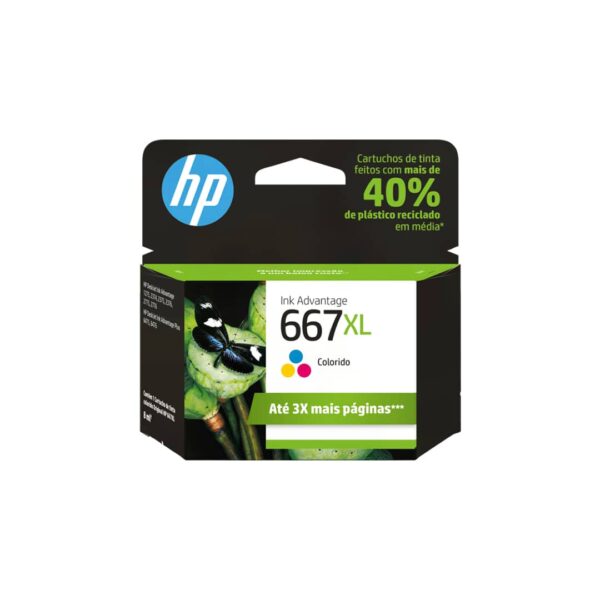 Toner HP Ink Advantage 667XL - Tri-Color