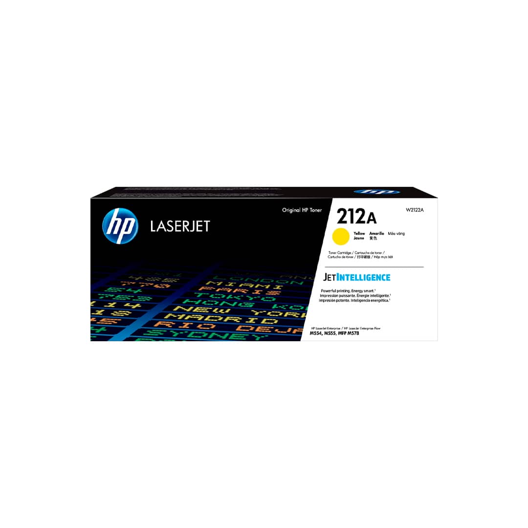 HP LaserJet Toner Cartridge 212A (W2122A), Yellow Toner HP LaserJet Cartridge 212A