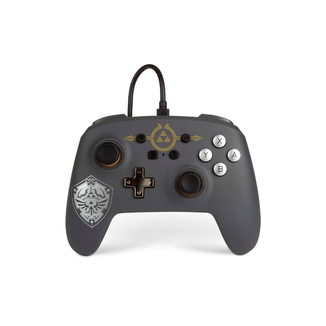 PowerA Enhanced Wired Controller for Nintendo Switch, Hylian Shield (1518384-02) Control Nintendo Switch – Hylian Shield