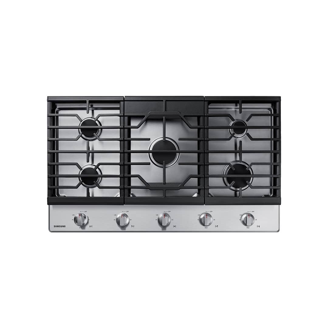 SAMSUNG Placa de cocina de gas incorporada de 36 con 5 quemadores, acero inoxidable, NA36R5310FSAA Placa de cocina Samsung de gas incorporada de 36" / 5 quemadores / NA36R5310FS/AA