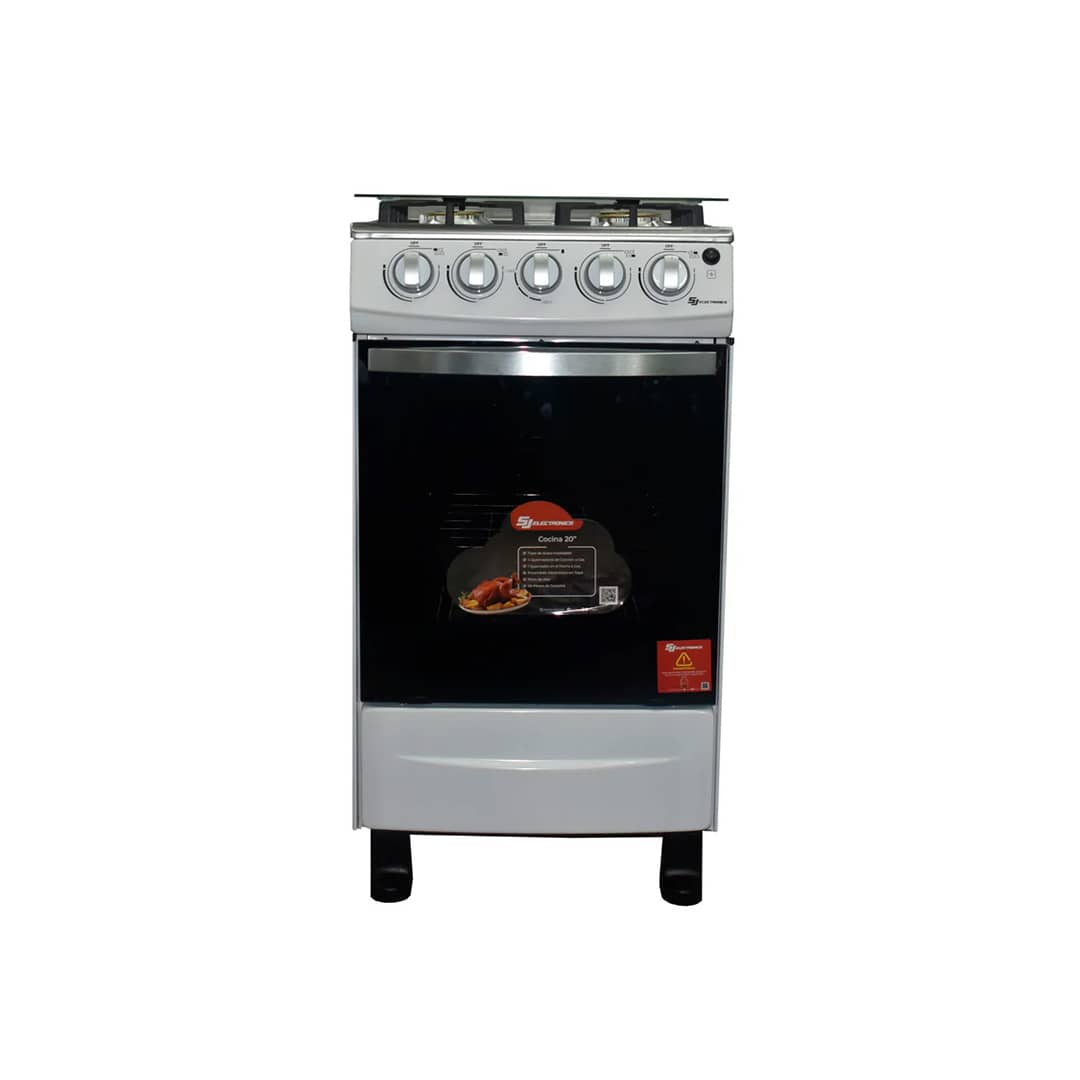SJ Electronics Cocina 20 SJ-20G4H 4H (Gas) Gris Cocina SJ Electronics - 20" / SJ-20A4H / 4H / Gas