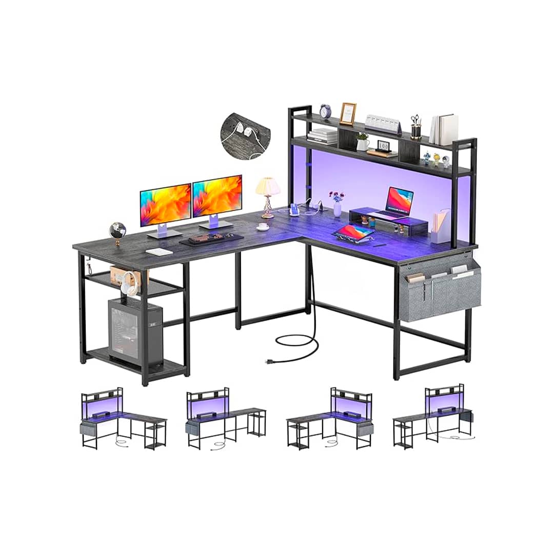 Aheaplus L Shape Computer Desk YHCD-009C -2 Escritorio Aheaplus L Shape YHCD-009C