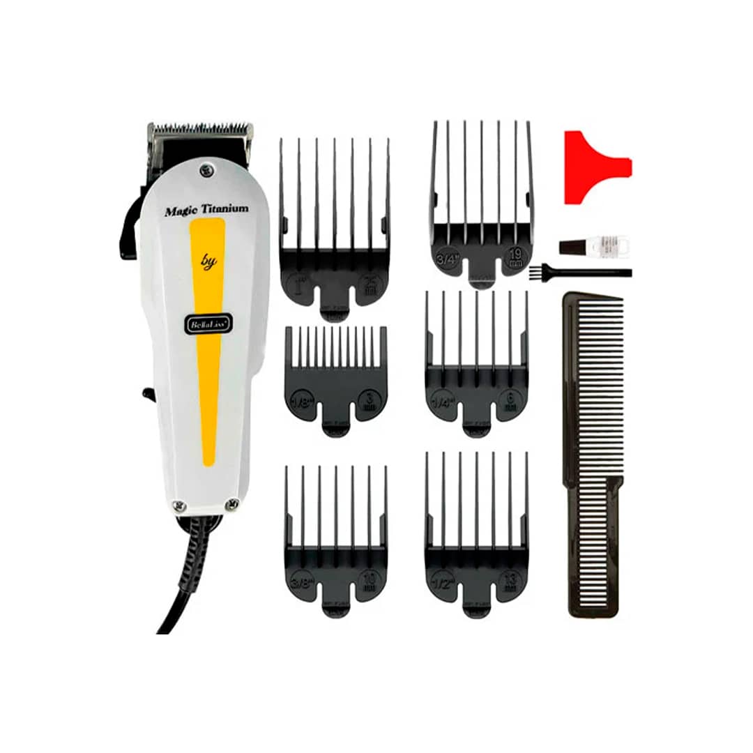 BellaLiss Professional Hair Clipper BELLA-1645 .Raya amarilla Afeitadora BellaLiss Professional Hair Clipper BELLA-1645