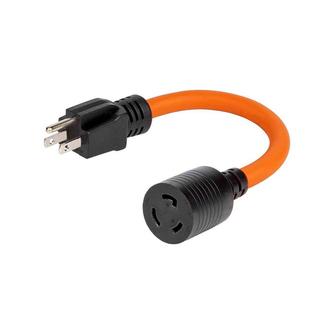 MISC 1FT 12-AWG Nema to L5-20R Adapter, 15-Amp 125V Household Plug to 20A 125V L5-20R Lockinh Industry Degree Female Rec Adaptador 1FT 12-AWG Nema to L5-20R