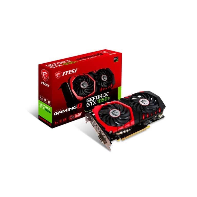 Tarjeta gráfica MSI GTX 1050 Ti Gaming X 4GT - GeForce GTX 4GB GDDR5 / 128-bit HDCP