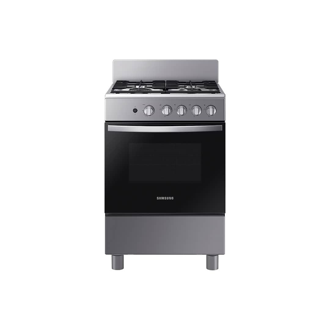 Samsung Cocina a Gas con Quemador para Asar a Gas 4 hornillas 2,5cuft. (NX24BG35411VAP) Plata Cocina a Gas Samsung NX24BG35411VAP - 4 hornillas