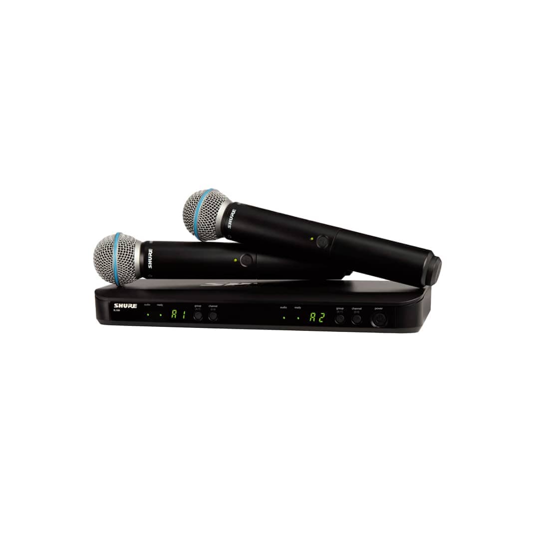 Shure Wireless Combo System BLX288 B58-H10 with two Beta 58A Shure Wireless BLX288/B58-H10 / 2 Beta 58A