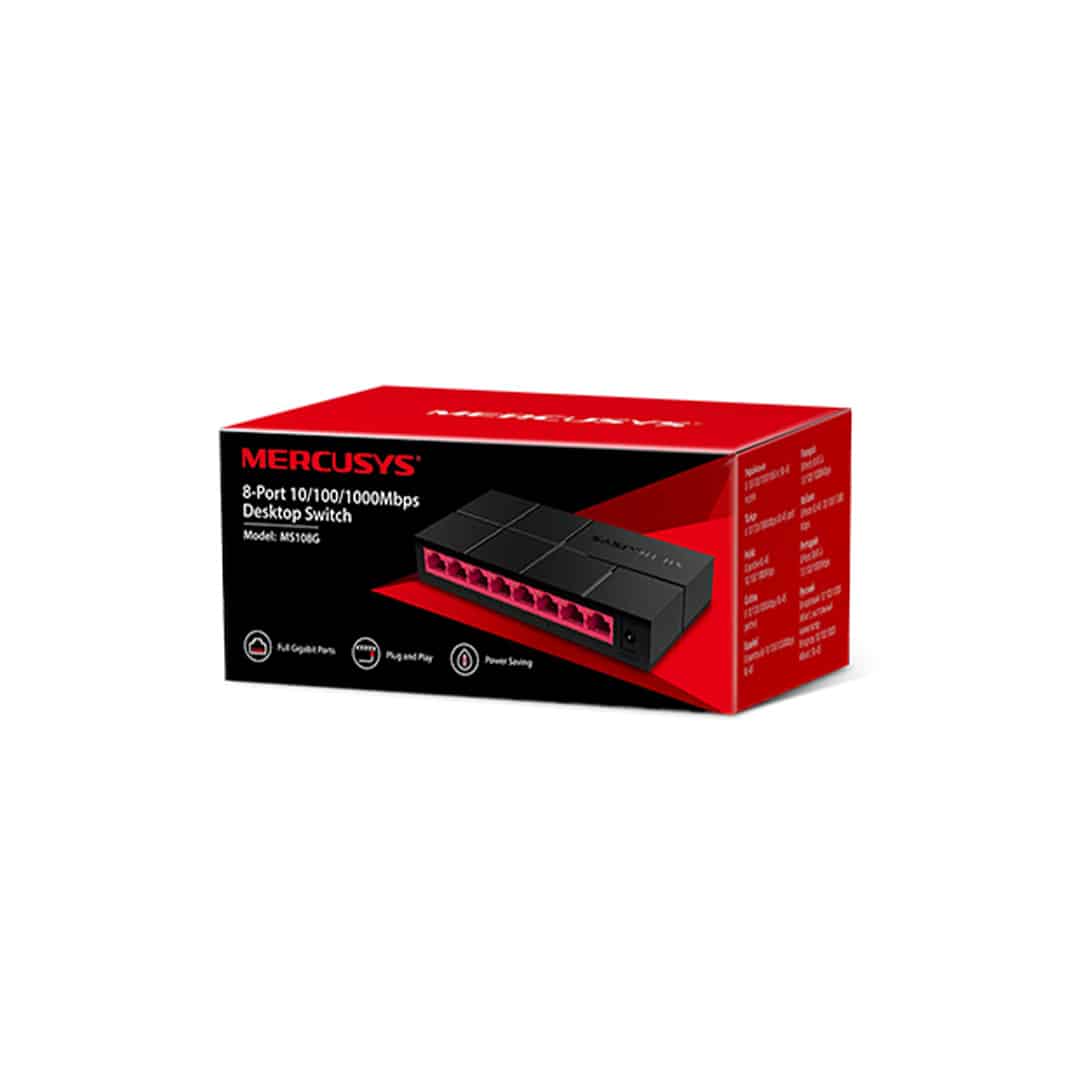 Mercusys Switch MS108G 8ptos Gigabit Mercusys Switch MS108G 8ptos Gigabit