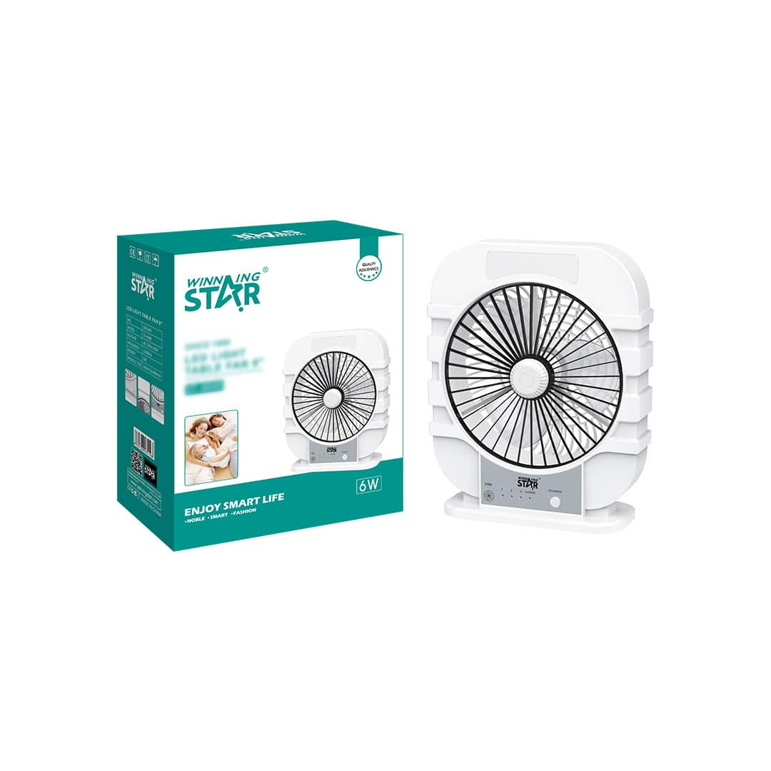 WINNINGSTAR Ventilador de Mesa con Luz LED ST-4049 Ventilador de Mesa WINNINGSTAR ST-4049 - 8" / Luz LED